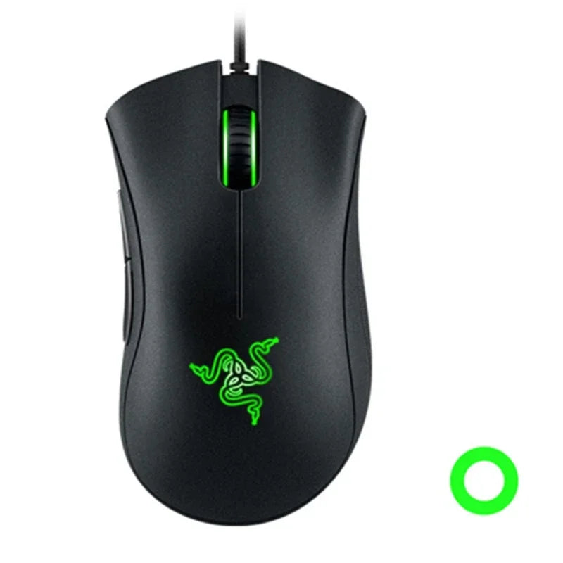 Rato gaming com fio Razer DeathAdder Essential original, sensor ótico de 6400 DPI, 5 botões independentes para portátil e PC gaming