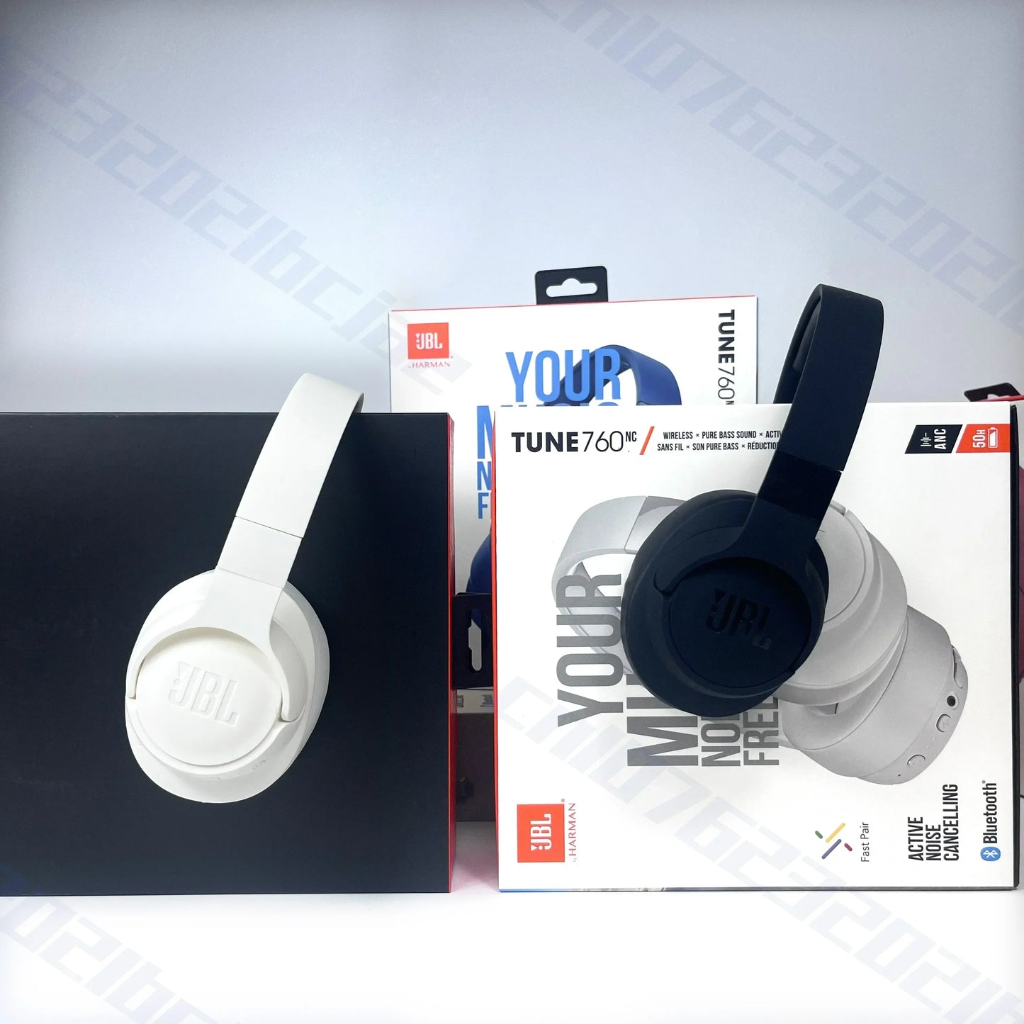 Original JBL Tune 760NC Foldable Over-Ear Wireless Headphones with Active Noise Cancellation JBL T760NC sports headset