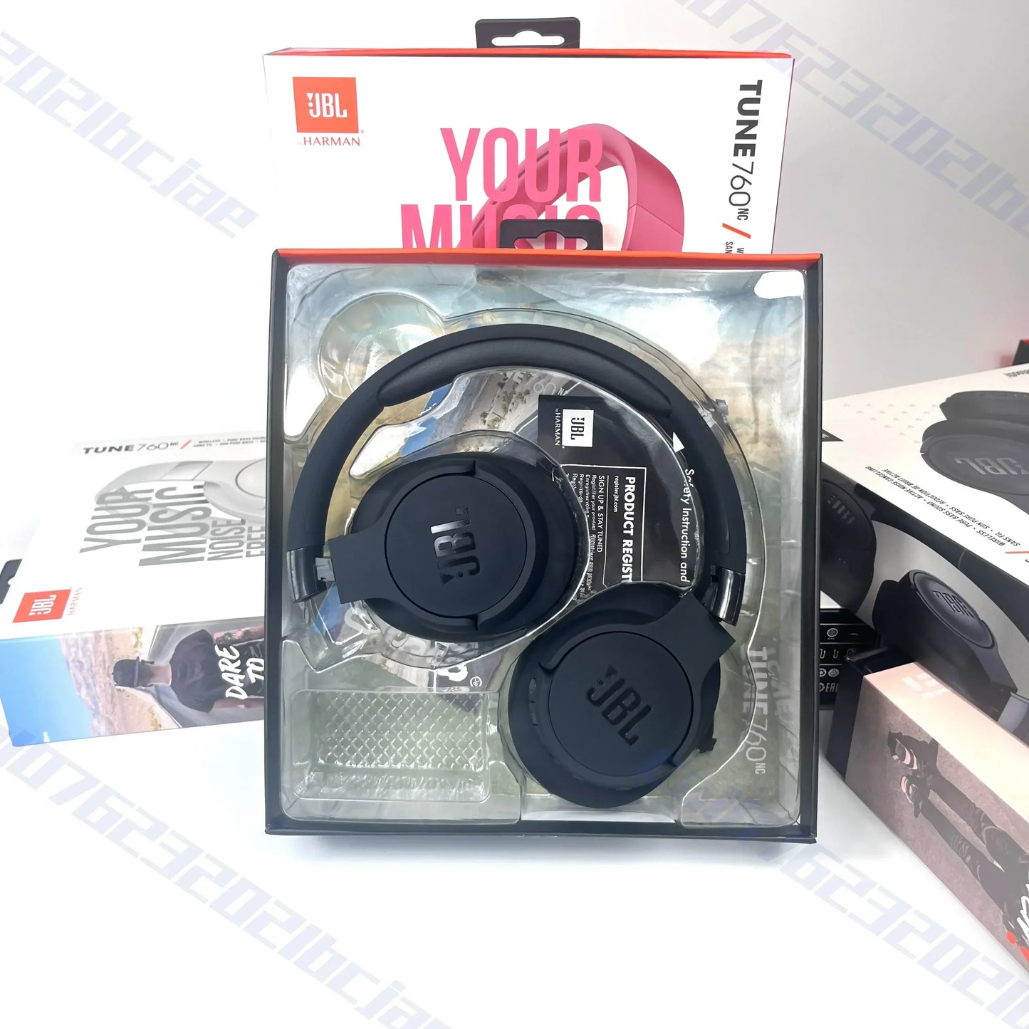 Original JBL Tune 760NC Foldable Over-Ear Wireless Headphones with Active Noise Cancellation JBL T760NC sports headset