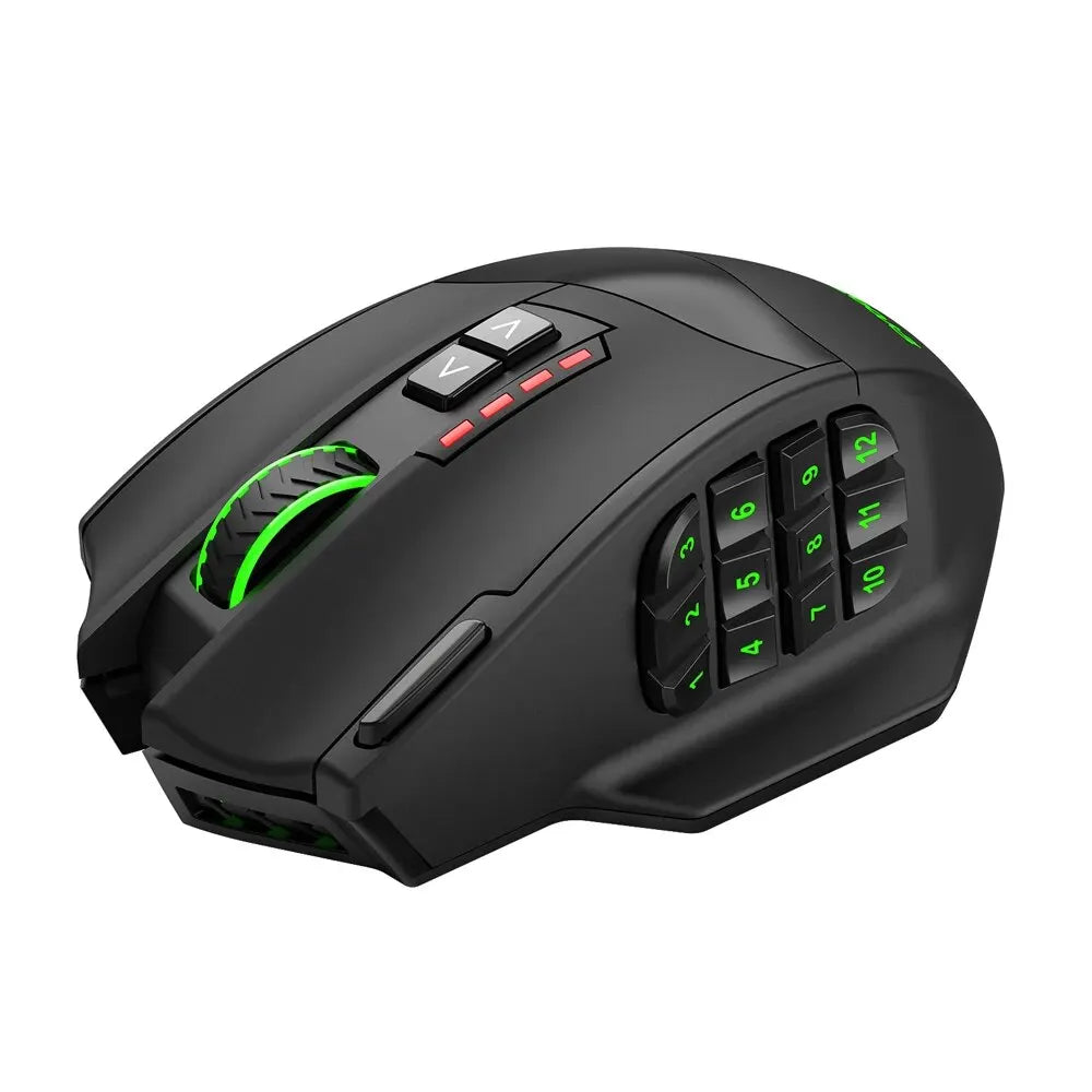 Rato óptico gaming sem fios E-YOOSO X-33 RGB USB 2.4G 16000 DPI, 16 botões, programável, para computador, PC e portátil