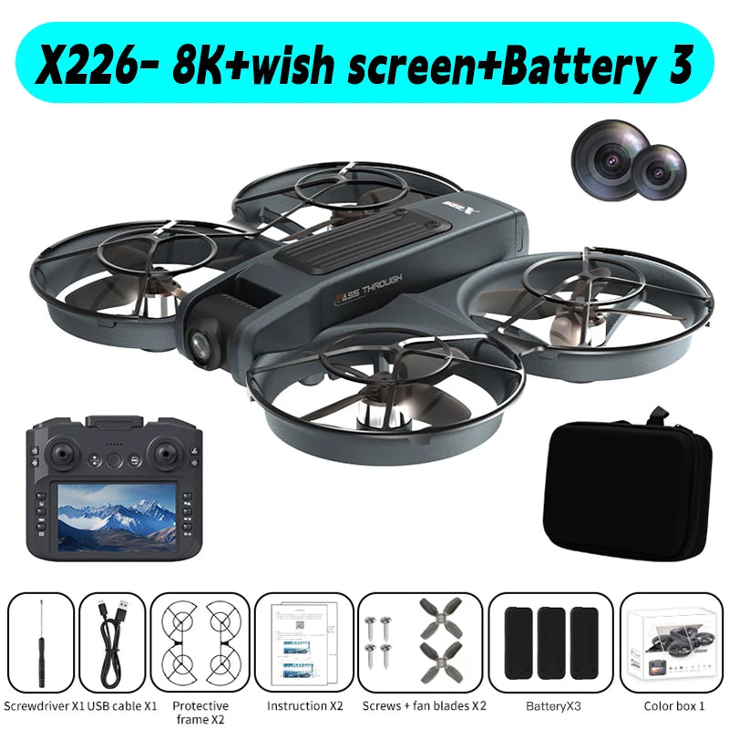 Xiaomi Mijia Mini Drone X226/X226VR Drones 4K Professional Remote Control Helicopter Plane RC Dron Quadcopter Toys Gift for Kids