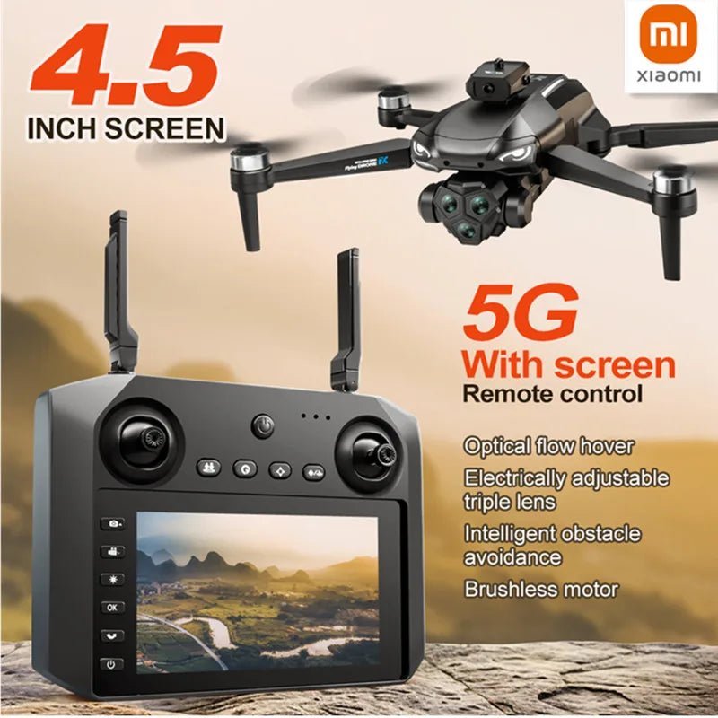 Xiaomi M33 MAX Drone Professional 4K/6K HD ESC Sero Dual Camera 5G Wifi GPS Foldable Brushless Optical Flow RC Quadcopter Toys