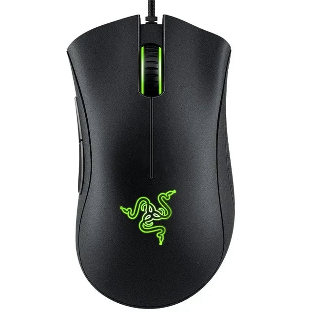 Rato gaming com fio Razer DeathAdder Essential original, sensor ótico de 6400 DPI, 5 botões independentes para portátil e PC gaming
