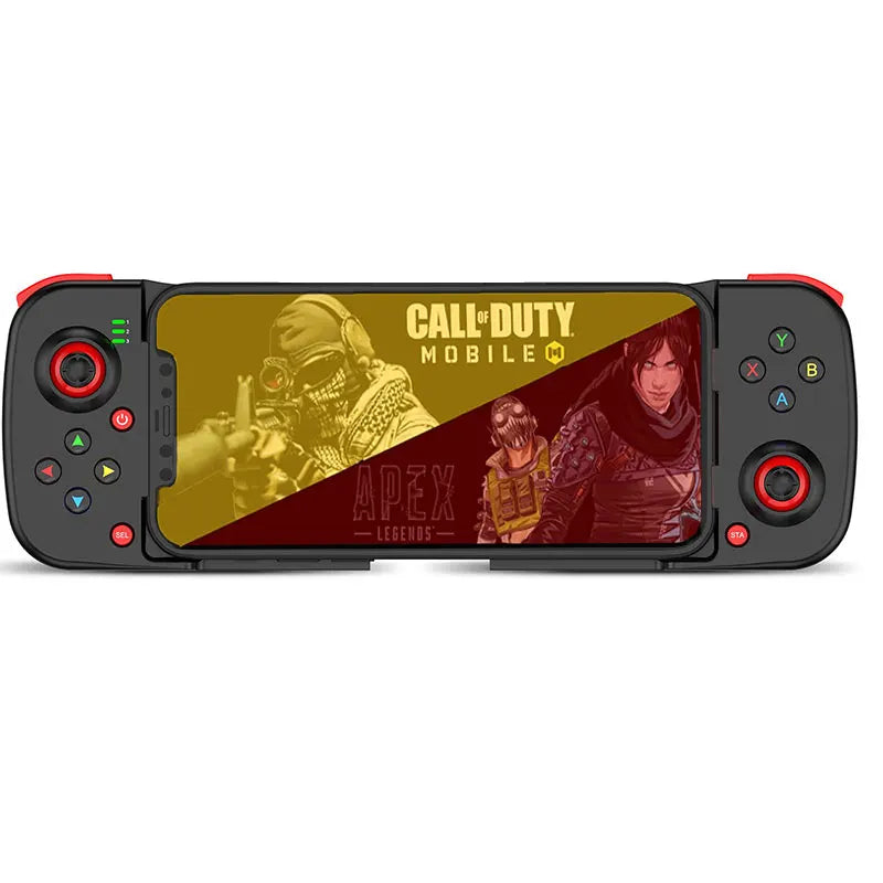 Comando de telemóvel para iPhone/Android/Steam, comando sem fios para jogos, comando Bluetooth, joystick com cabo elástico para PC