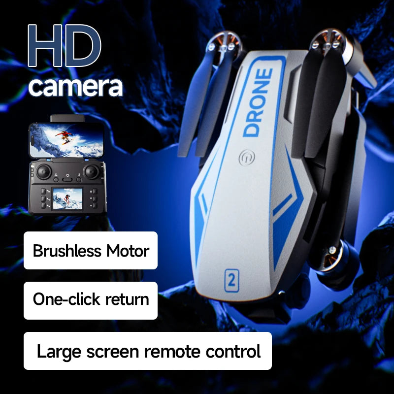 M2 Drone Remote Control Aircraft Toys 8K HD Dual-Camera Brushless Motor Optical Flow Positioning Intelligent Obstacle Avoidance