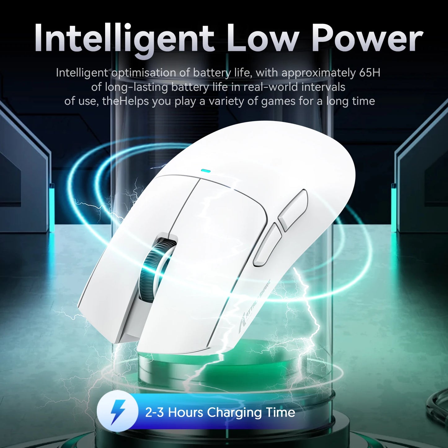 Rato sem fios Attack Shark X11, Bluetooth/2.4G/com fios, rato tri-mode, base de carregamento magnético RGB PAW3311, rato para jogos