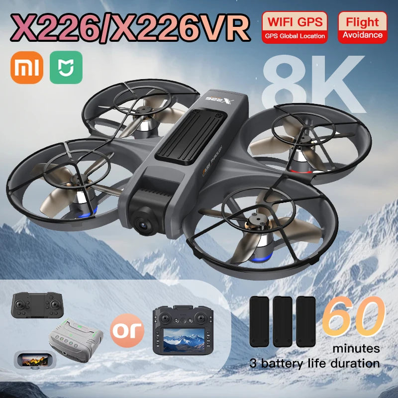 Xiaomi Mijia Mini Drone X226/X226VR Drones 4K Professional Remote Control Helicopter Plane RC Dron Quadcopter Toys Gift for Kids