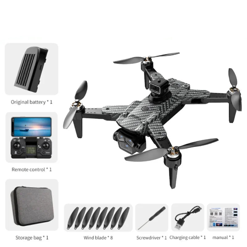 Drone Xiaomi Mijia S196GPS 8K Câmara HD profissional 5G Fotografia sem escovas para evitar obstáculos Fluxo ótico Brinquedo dobrável