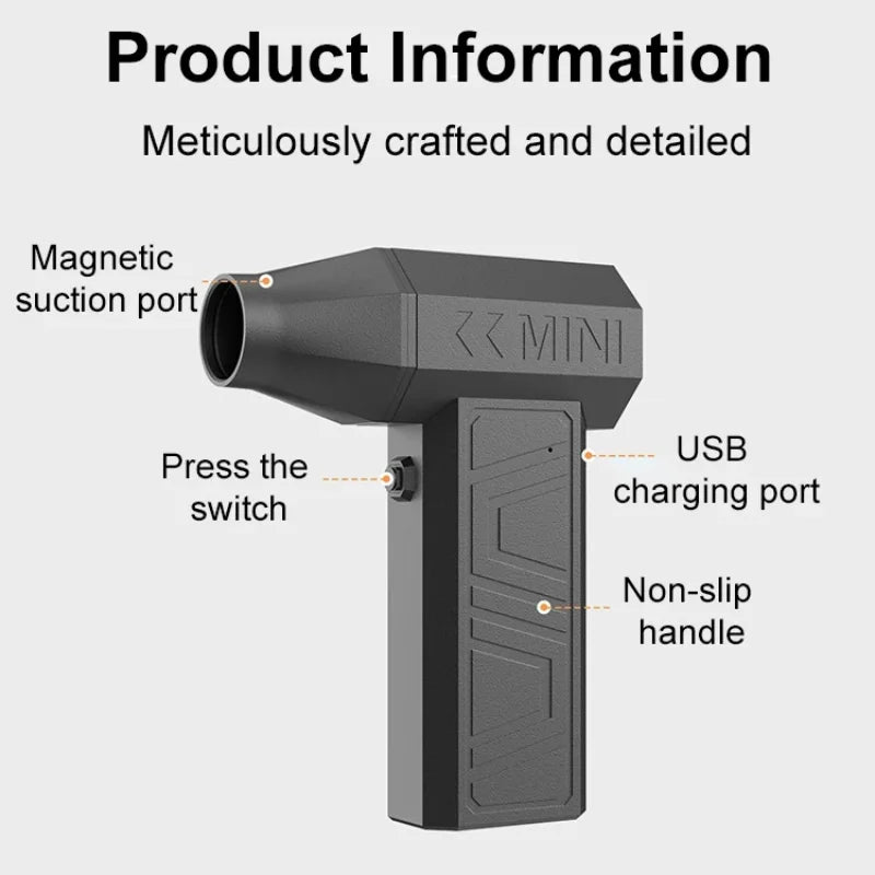 Soprador de Ar Xiaomi 200000RPM – Potência Máxima para Limpeza Profunda.