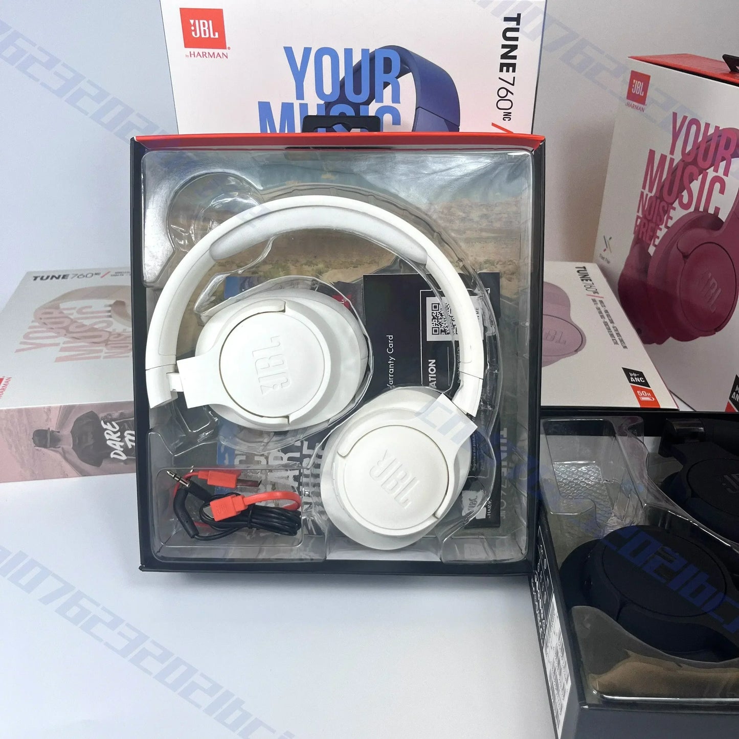 Original JBL Tune 760NC Foldable Over-Ear Wireless Headphones with Active Noise Cancellation JBL T760NC sports headset