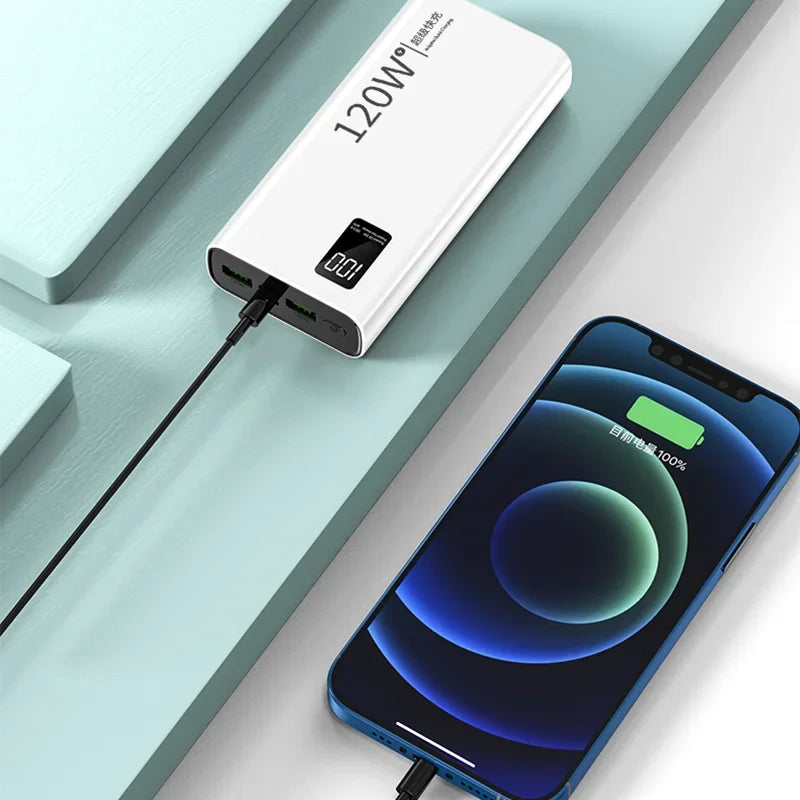 Xiaomi 120W High Capacity Power Bank 50000mAh Fast Charging Powerbank Portable Battery Charger.