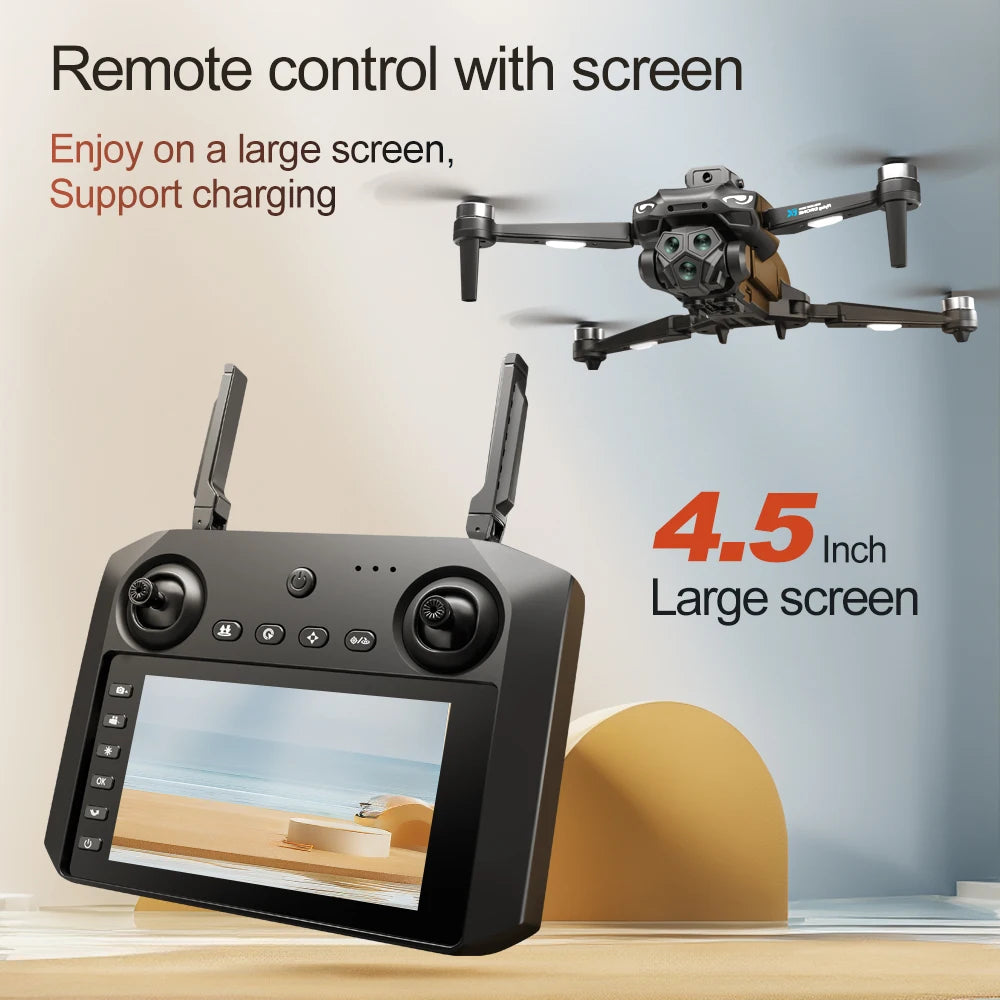 Xiaomi M33 MAX Drone Professional 4K/6K HD ESC Sero Dual Camera 5G Wifi GPS Foldable Brushless Optical Flow RC Quadcopter Toys
