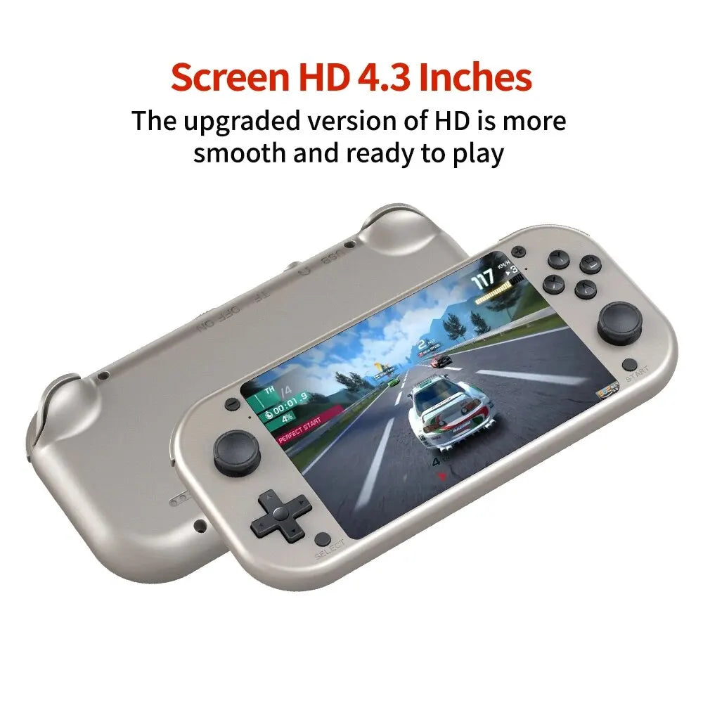 Consola de videojogos portátil retro BOYHOM M17, sistema Linux de código aberto, ecrã IPS de 4,3 polegadas, leitor de vídeo portátil de bolso para PSP