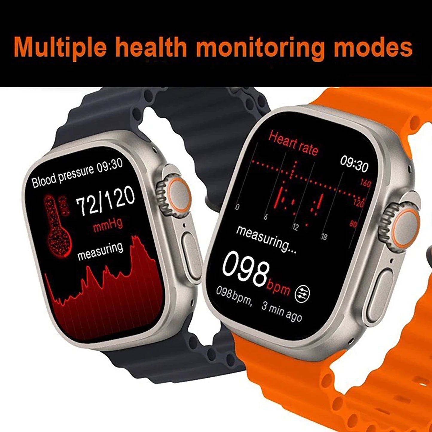 Relógio Inteligente T10 Ultra Atende Chamadas Desportivo Fitness Rastreador Mostrador Personalizado Smartwatch Masculino Feminino Presente para Apple Phone PK IWO 27 X8 T500