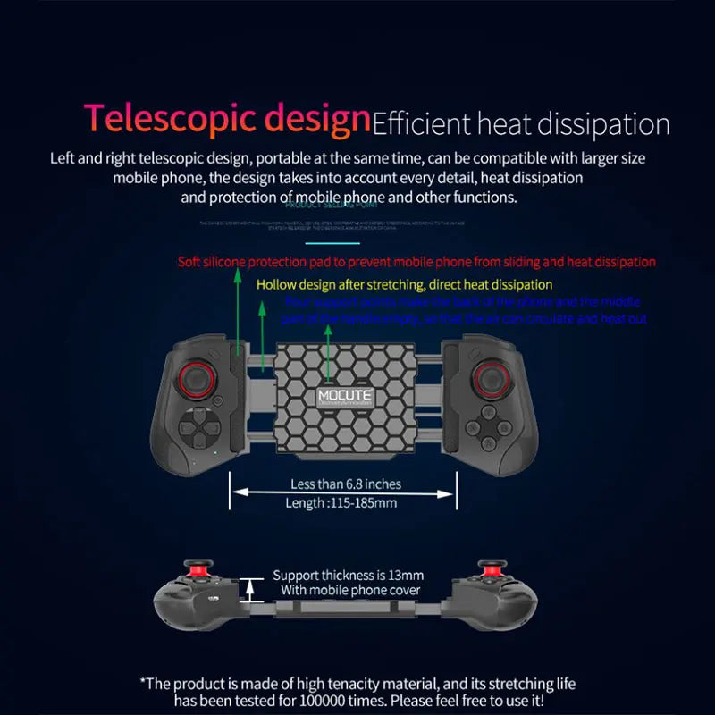 ZEDAOTC D11 – Gamepad Telescópico Bluetooth para Android