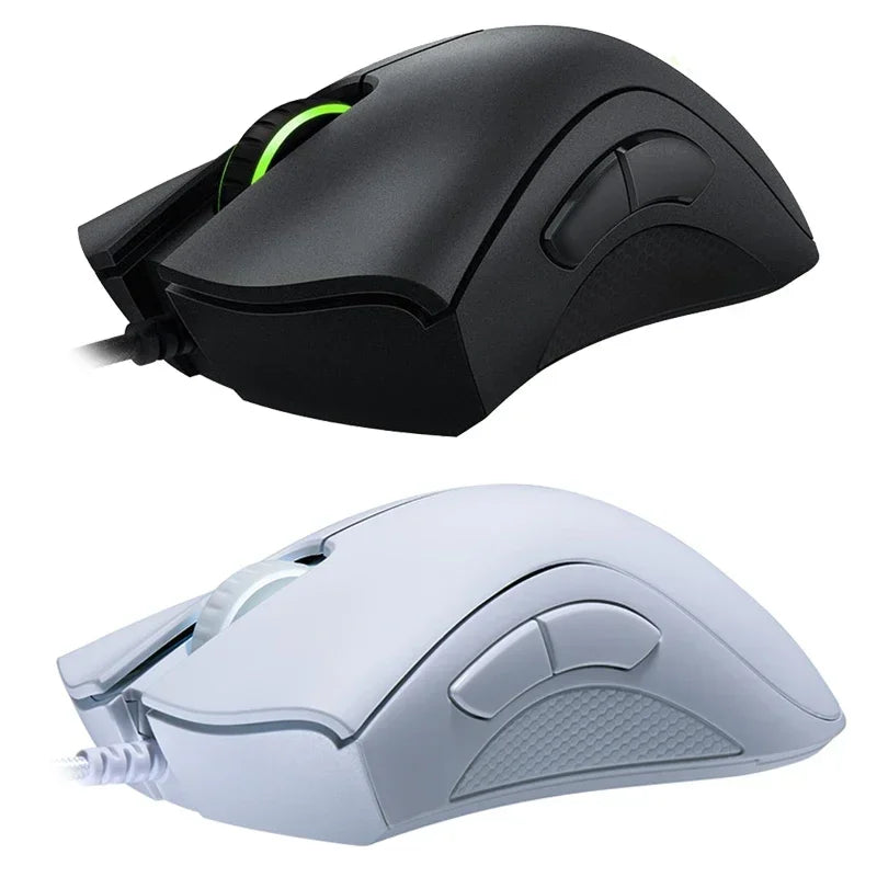 Rato gaming com fio Razer DeathAdder Essential original, sensor ótico de 6400 DPI, 5 botões independentes para portátil e PC gaming