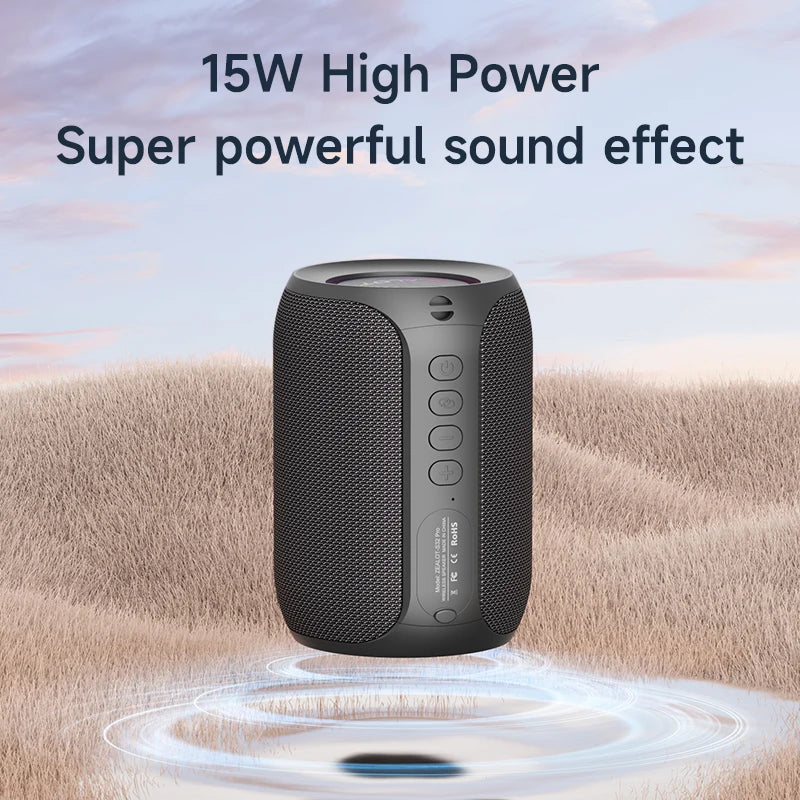 Zealot-S32PRO - Coluna Bluetooth potente, sem fios, com graves potentes, luz LED, colunas para o exterior, subwoofer, suporte para coluna à prova de água