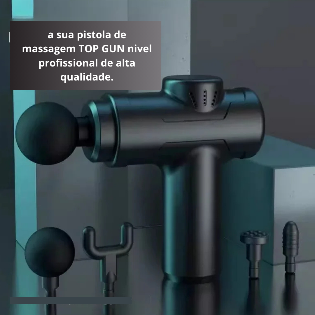 Massageador Compacto 4 em 1 – USB, Potente e Versátil!