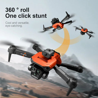 Drone XIAOMI K6 Max 8K WIFI GPS Profissional Três Câmaras Grande Angular Fluxo Óptico Quatro Vias Evitação de Obstáculos Quadricóptero