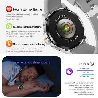 Relógio inteligente desportivo Xiaomi S4 Ultra para homem, ecrã AMOLED, NFC, GPS, bússola, ritmo cardíaco, à prova de água, Bluetooth, chamada