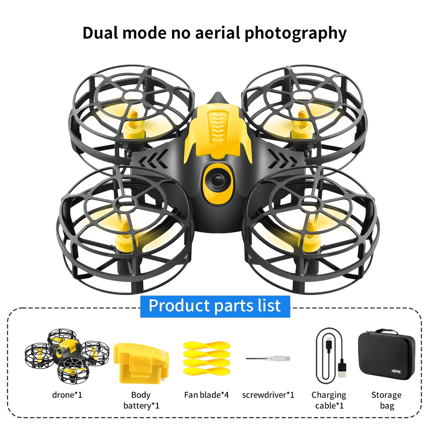 Mini drone 4DRC V18 3D Flip Modo sem cabeça Drones Pressão de ar Brinquedo infantil Presente NOVO