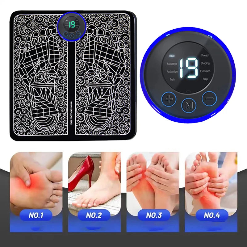 Massageador Portátil Dobrável – Relaxamento Instantâneo em Qualquer Lugar!