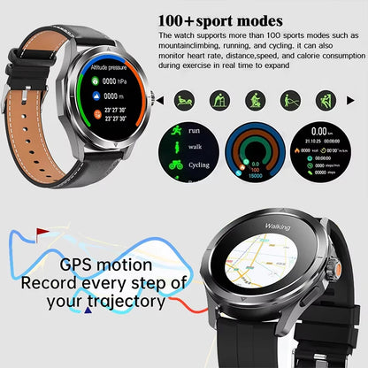 Relógio inteligente desportivo Xiaomi S4 Ultra para homem, ecrã AMOLED, NFC, GPS, bússola, ritmo cardíaco, à prova de água, Bluetooth, chamada