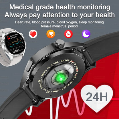 Relógio inteligente desportivo para homem HUAWEI IOS com GPS, ecrã HD AMOLED de 1,53 polegadas, à prova de água IP68, com chamada Bluetooth NFC, 2024