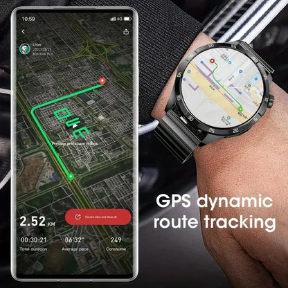 Novo relógio inteligente GT4 Pro MAX 2025, homem e mulher, ecrã HD 360*360, GPS NFC, bússola, ritmo cardíaco, desportos ao ar livre, IP68