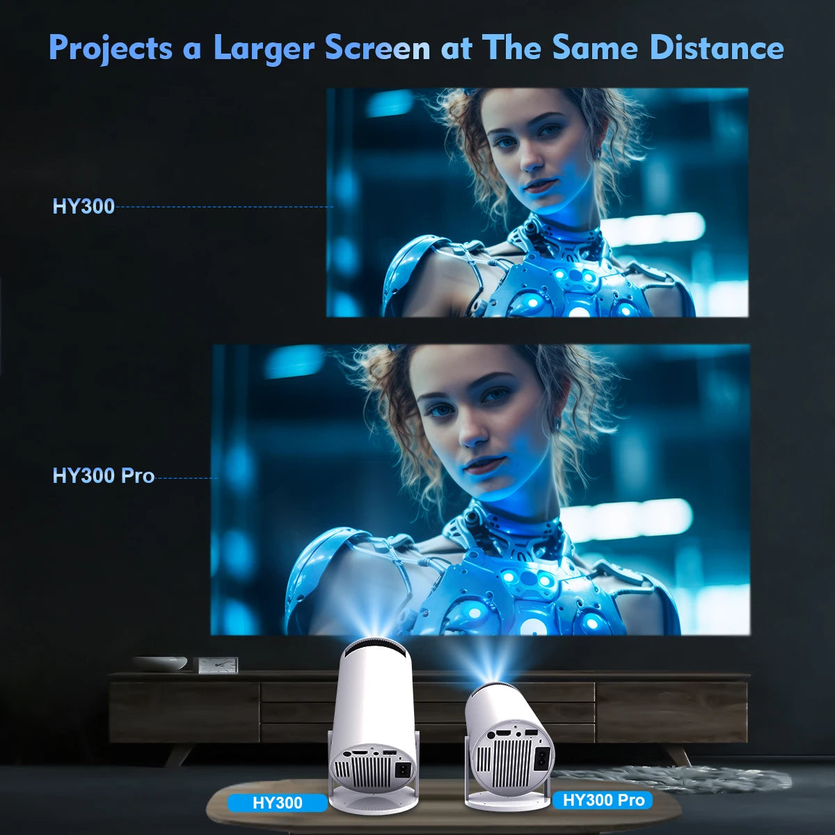 Magcubic Projector HY300 Pro 4K Android 11 Home Cinema Outdoor Projetor