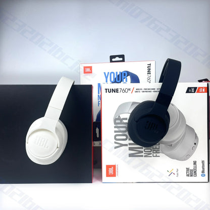 Original JBL Tune 760NC Foldable Over-Ear Wireless Headphones with Active Noise Cancellation JBL T760NC sports headset