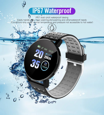 Smartwatch 119S – Monitorização de Saúde e Estilo no Seu Pulso