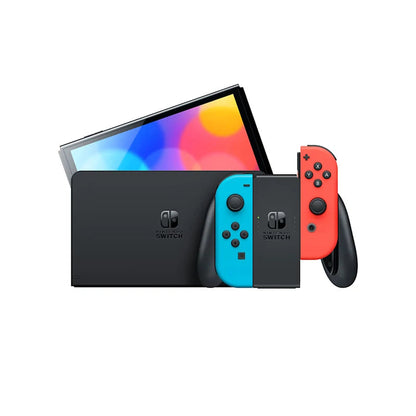 Nintendo Switch OLED Model 7 Inch Screen Joy‑Con Handle Enhanced Audio Adjustable Console Stable TV Mode Video Game