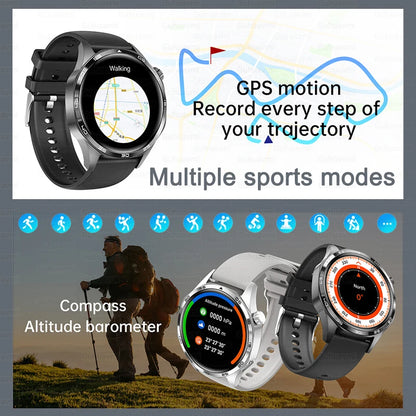 Relógio inteligente desportivo para homem HUAWEI IOS com GPS, ecrã HD AMOLED de 1,53 polegadas, à prova de água IP68, com chamada Bluetooth NFC, 2024