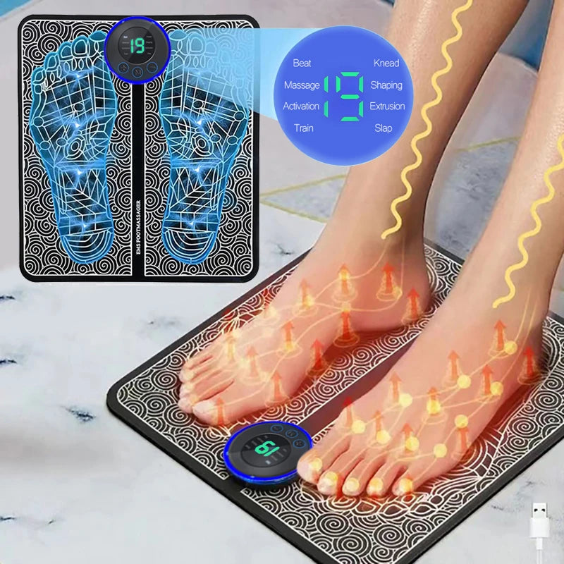 Massageador Portátil Dobrável – Relaxamento Instantâneo em Qualquer Lugar!