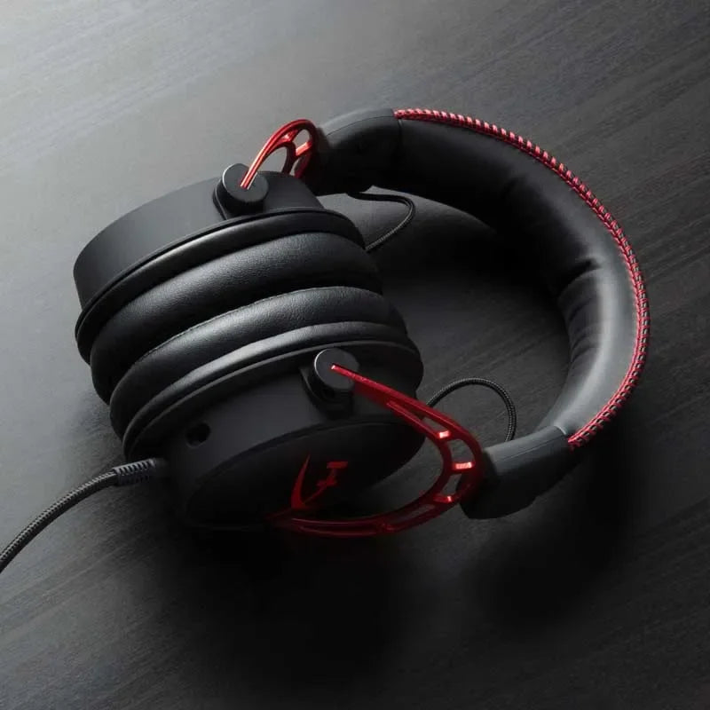 Auricular para jogos HyperX Cloud Alpha Limited Edition original usado com microfone para PC, PS4, Xbox e telemóvel