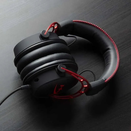 Auricular para jogos HyperX Cloud Alpha Limited Edition original usado com microfone para PC, PS4, Xbox e telemóvel