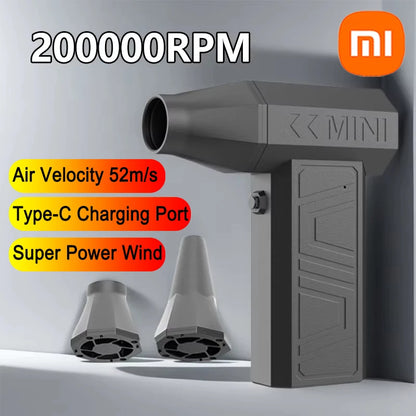 Soprador de Ar Xiaomi 200000RPM – Potência Máxima para Limpeza Profunda.