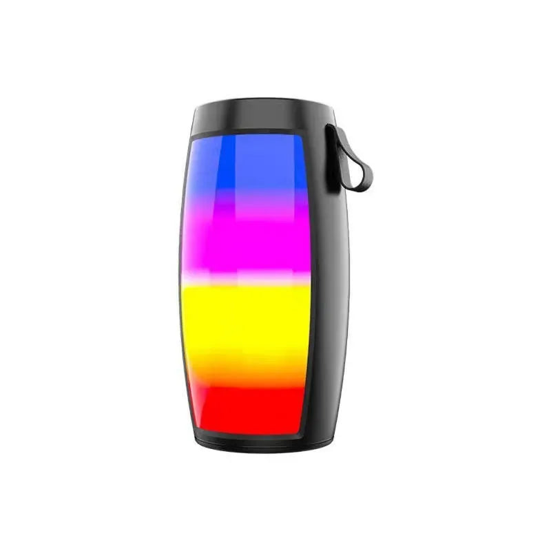 Coluna de som portátil Bluetooth com espetáculo de luzes LED coloridas