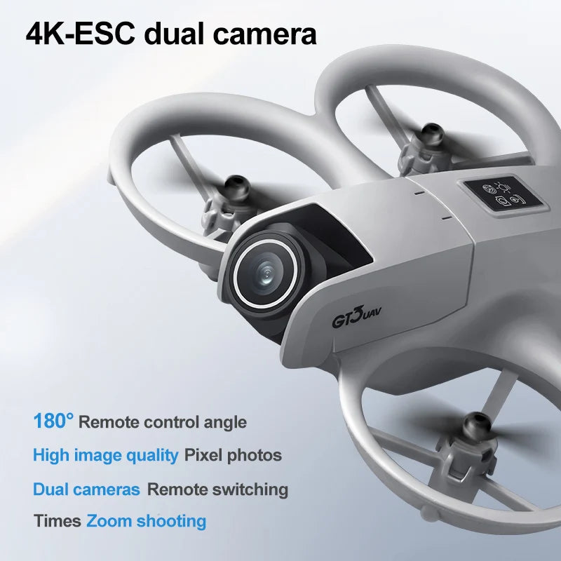 NOVO Drone GT3 Original 8K WIFI GPS Fotografia Aérea Profissional HD Comando Remoto Aeronave HD Câmara Dupla Quadricóptero Brinquedos UAV