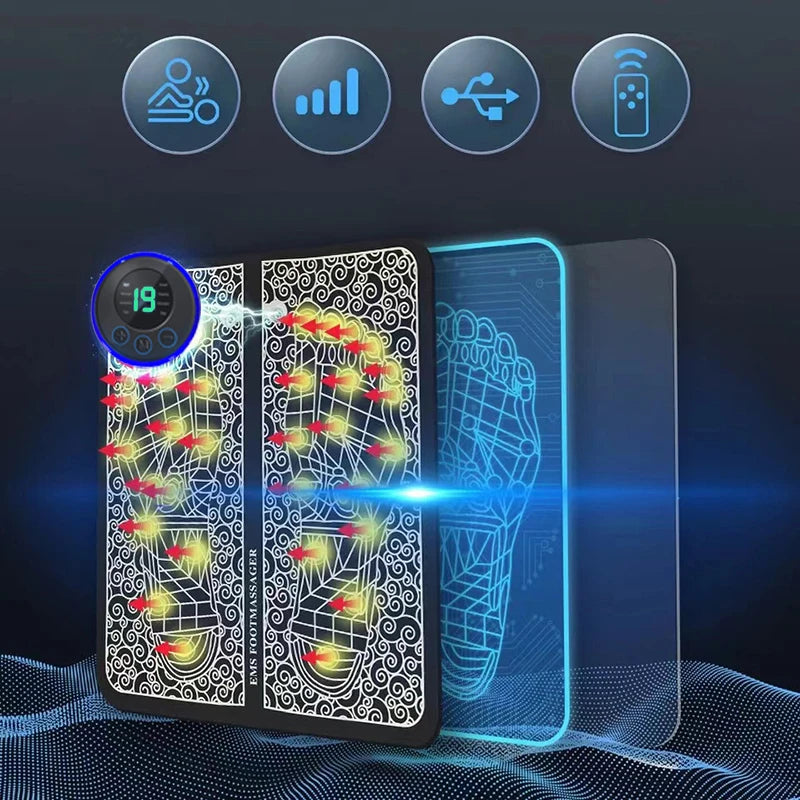 Massageador Portátil Dobrável – Relaxamento Instantâneo em Qualquer Lugar!