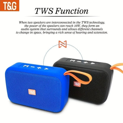 Outdoor Portable Wireless Stereo Speaker Large Volume Small Subwoofer TWS Stereo Subwoofer Rod Hands-Free Call/FM/U disk
