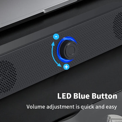 Altifalantes duplos de mesa com fios 1002, sem fios Bluetooth 3511, alimentados por USB, AUX 3,5 mm, luzes LED, altifalante estéreo 3D para portátil e TV