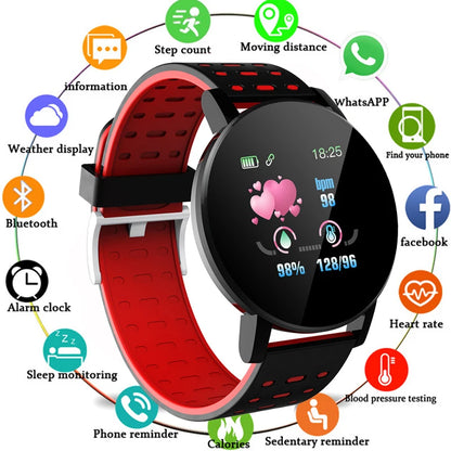Smartwatch 119S – Monitorização de Saúde e Estilo no Seu Pulso