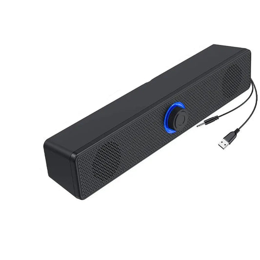 Altifalantes duplos de mesa com fios 1002, sem fios Bluetooth 3511, alimentados por USB, AUX 3,5 mm, luzes LED, altifalante estéreo 3D para portátil e TV
