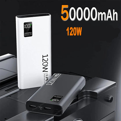 Xiaomi 120W High Capacity Power Bank 50000mAh Fast Charging Powerbank Portable Battery Charger.