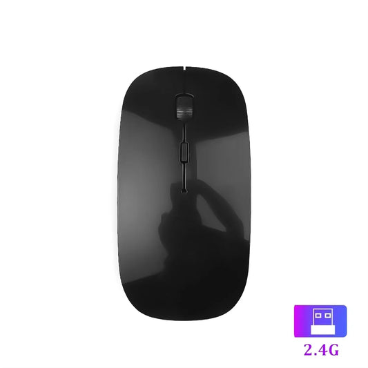 Rato Bluetooth 5.2 sem fios 2.4G, modo duplo, silencioso, recarregável, 1600 DPI, para portátil, Windows, Mac OS