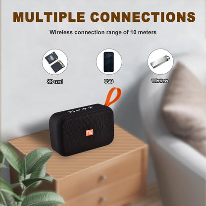 Outdoor Portable Wireless Stereo Speaker Large Volume Small Subwoofer TWS Stereo Subwoofer Rod Hands-Free Call/FM/U disk