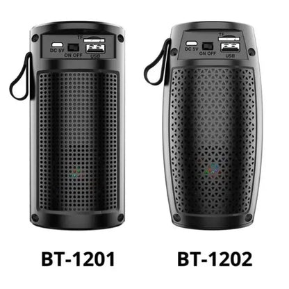 Coluna de som portátil Bluetooth com espetáculo de luzes LED coloridas
