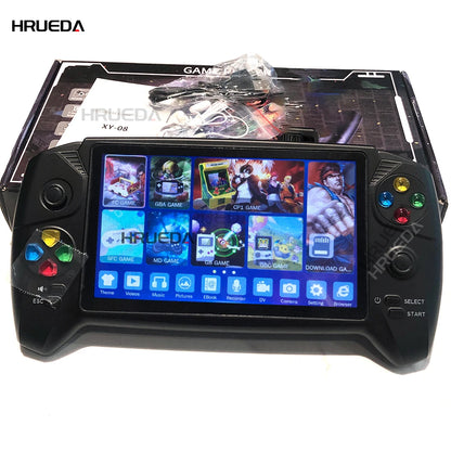 Consola de videojogos retro portátil clássica com ecrã de 16 GB e 7 polegadas, suporta dois jogadores, mais de 6.000 jogos infantis